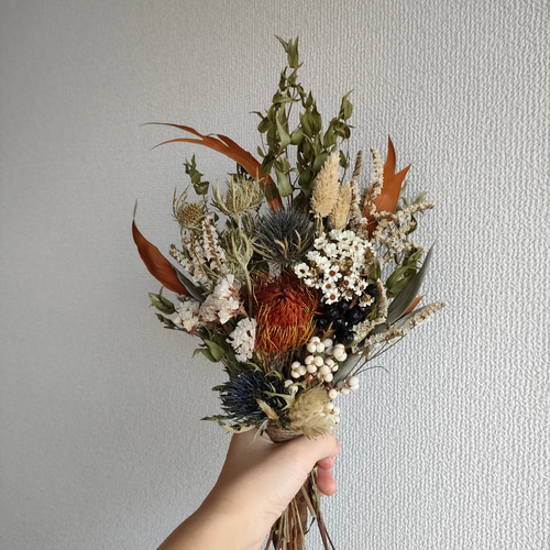 ドライフラワーブライダルブーケ　ネイティブクラシカル ドライフラワーブライダルブーケ ネイティブクラシカル