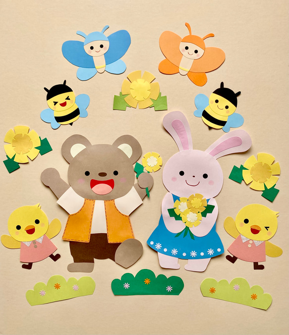 壁面 保育士 春 動物 保育士 春 壁面 春 壁面 保育 壁面 保育士 春 動物