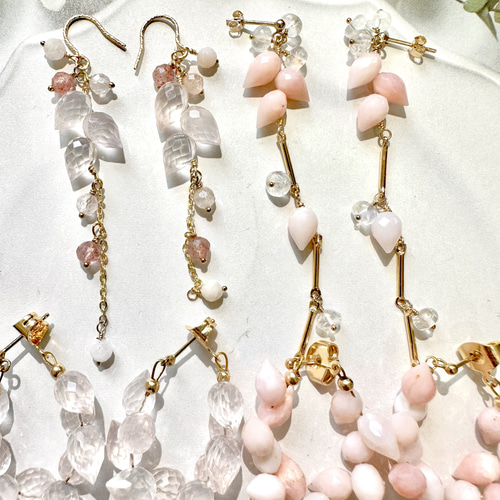 k14gf 春色ピアス 桜フープ② ピアス（スタッド・一粒） sango