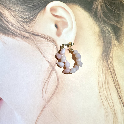 【最安値】 k14gf sango ピアス（スタッド・一粒） 桜フープ② 春色ピアス ピアス