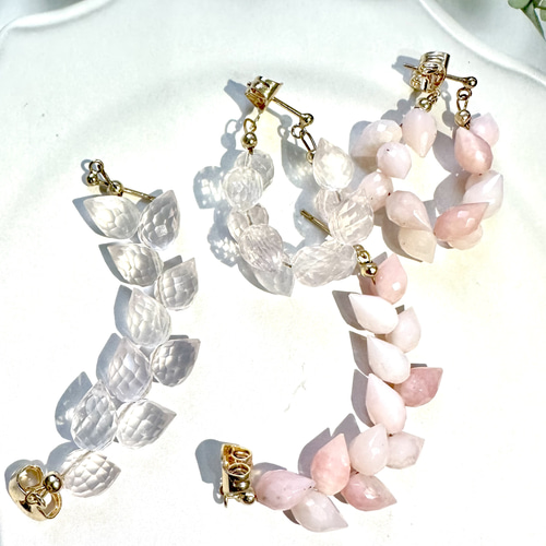 k14gf 春色ピアス 桜フープ② ピアス（スタッド・一粒） sango