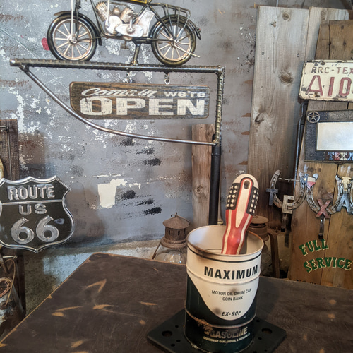 アメリカンバイク バイク屋 サインボード ペン立て #ハーレー