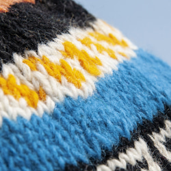 手織りのピュアウールハット/ニットニットハット/インナー起毛手編みウールハット/ビーニーハット - スペインの子供たちの楽しい誕 4枚目の画像