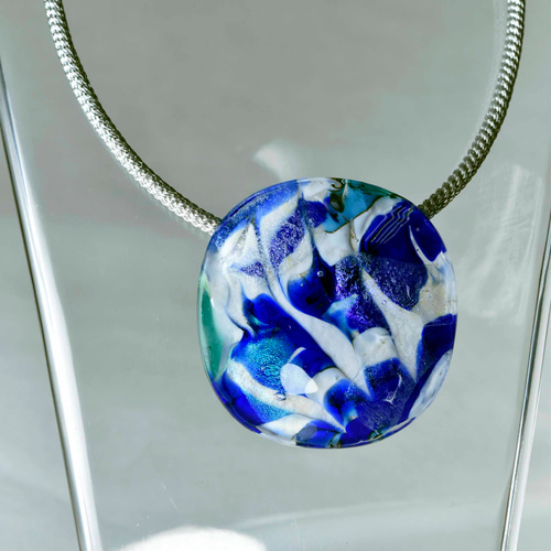 ガラスのジュエリー 碧彩ペンダントトップ y1762479m pendant top 