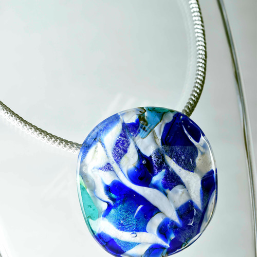ガラスのジュエリー 碧彩ペンダントトップ y1762479m pendant top  