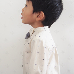 【 3歳男の子のおしゃれコーデに❤︎ 】100cm限定＊王子様ウイングカラーシャツ 3枚目の画像