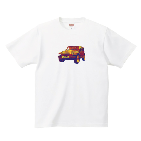 ジープ jeep 四駆 art Tシャツ イラスト 写真 印刷 【名入れOK】 プリント tシャツ かわいい シンプル 2枚目の画像