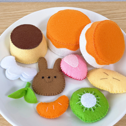 フェルトおままごと】動物クッキーが可愛い♡スイーツカップ