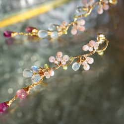 櫻花-粉花長耳環14kgf 第6張的照片