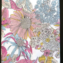 ボックスティッシュケース 持ち歩き リバティ アンジェリカ・ガーラ(ピンク) 布小物 ボックスティッシュカバー 花粉 8枚目の画像