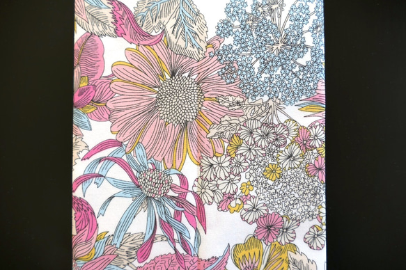 ボックスティッシュケース 持ち歩き リバティ アンジェリカ・ガーラ(ピンク) 布小物 ボックスティッシュカバー 花粉 8枚目の画像