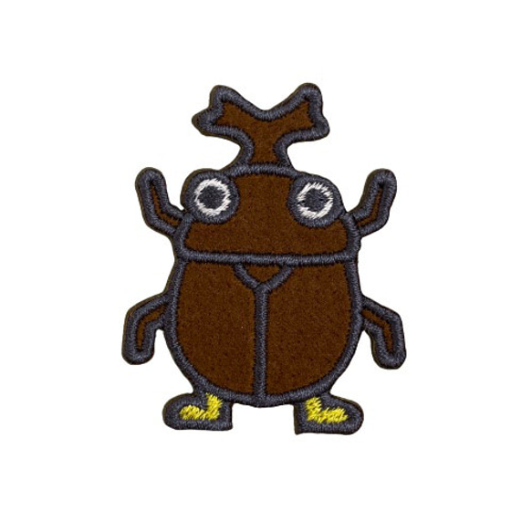 カブトムシ】刺繍ステッカーワッペン ワッペン・アップリケ MONSTER