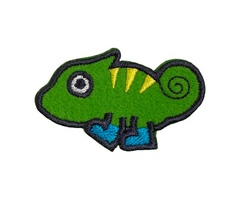 カメレオン】刺繍ステッカーワッペン ワッペン・アップリケ