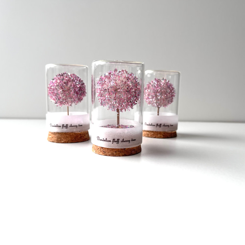 手のひらで満開のお花見《たんぽぽわたげの桜の木 小》桜 お花見