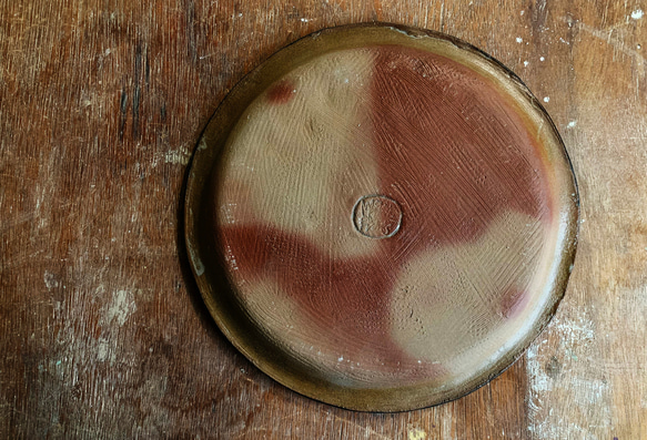 21cmリブ平皿　黒沈線 4枚目の画像