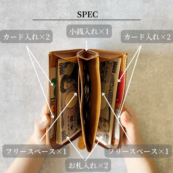 長皮夾真皮大容量薄款L型拉鍊迷你皮夾易開零皮夾緊湊長皮夾小皮夾纖薄 第12張的照片