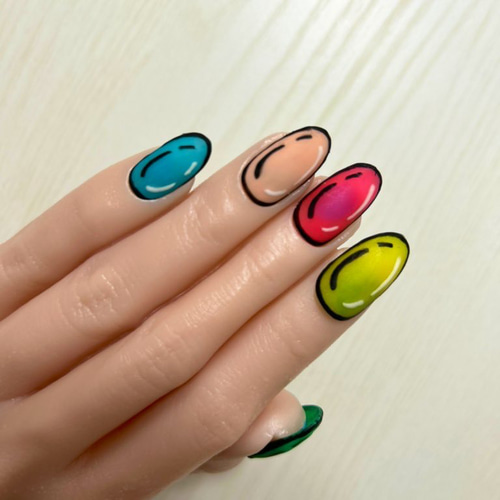 ネイルチップコミックネイルチップレディース コスメ オシャレ コミックネイル！漫画の中から飛び出した！ ネイルチップ（つけ爪