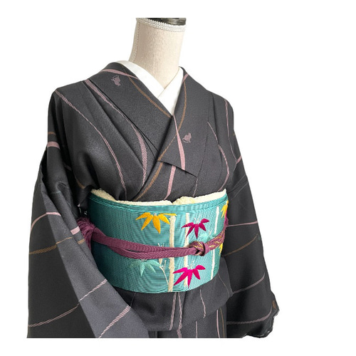 二部式 お太鼓 作り帯 お仕立て 和装小物(帯・半襟) 枯淡衣布 二部式 お太鼓 作り帯 お仕立て 和装小物(帯・半襟) 枯淡衣布