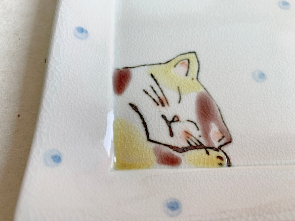 居眠り猫さんソーサー 3枚目の画像