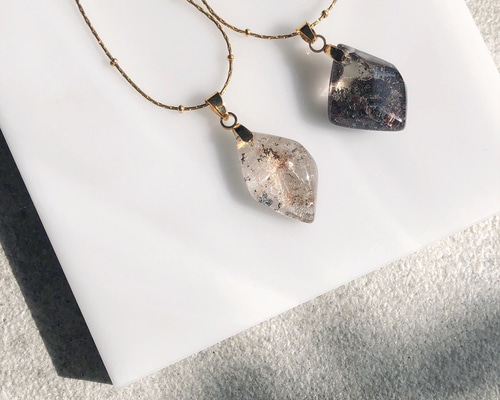 ガーデンクォーツ 大粒 ペンダントトップ 天然水晶 【789】 ネックレス