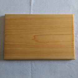 【受注制作】ヒノキのシンプルなまな板（カッティングボード）あるいは台 2枚目の画像