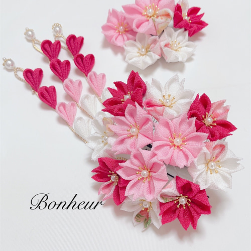 桜❤︎つまみ細工 髪飾り 七五三 成人式 卒業式 その他ファッション  