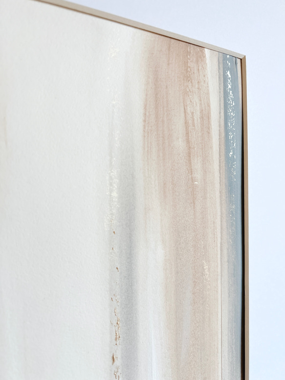 絵画 アート　抽象画 　現代アート　ゴールド　華やか　オレンジ　テラコッタ　黄色　イエロー　額縁　油絵 