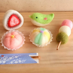 羊毛フェルト 作品 恵方巻き号 羊毛フェルト 作品 恵方巻き号