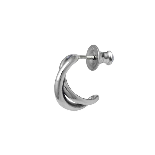 フープピアス メンズ/シルバー925 片耳/セカンドピアス つけっ