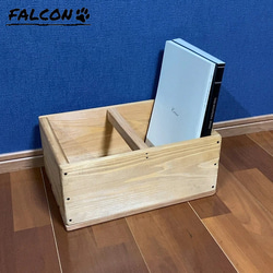 [工房FALCON] 収納木箱(大) ホワイトカラーver. 7枚目の画像