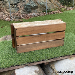 [工房FALCON] OSB木箱(大) ウォルナットカラーver. 3枚目の画像