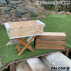 [工房FALCON] OSB木箱(大) ウォルナットカラーver. 9枚目の画像
