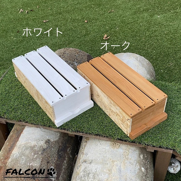[工房FALCON] OSB木箱(大) ウォルナットカラーver. 6枚目の画像