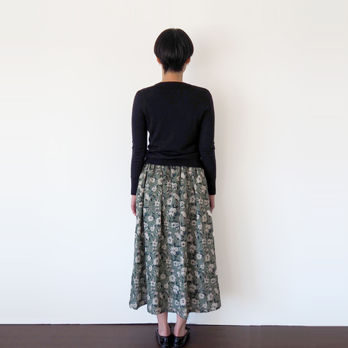 ハンドメイド大人服　ギャザースカートLL Easy] How to make a gathered skirt for adults [Sizes S, M, L