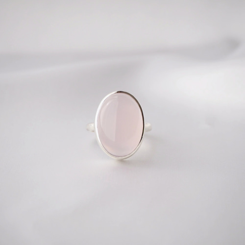 Pink purple chalcedony ring -桜 ピンクパープルカルセドニー