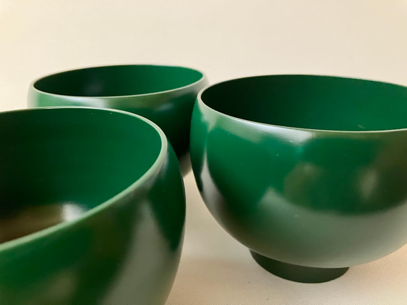 まりも碗　緑の色 3枚目の画像