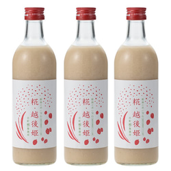 古町糀製造所の糀（麹）の甘酒 ■糀越後姫（苺）■瓶詰500ml（3本）■新潟名産フルーツの甘酒 2枚目の画像