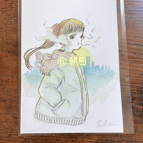 ハガキサイズ水彩画原画販売｜異賀村（界賀邑里）