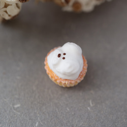 ミニチュア　ミニチュアフード　ミニチュアスイーツ　ミニチュアパン　樹脂粘土　カップケーキのわんちゃん 2枚目の画像