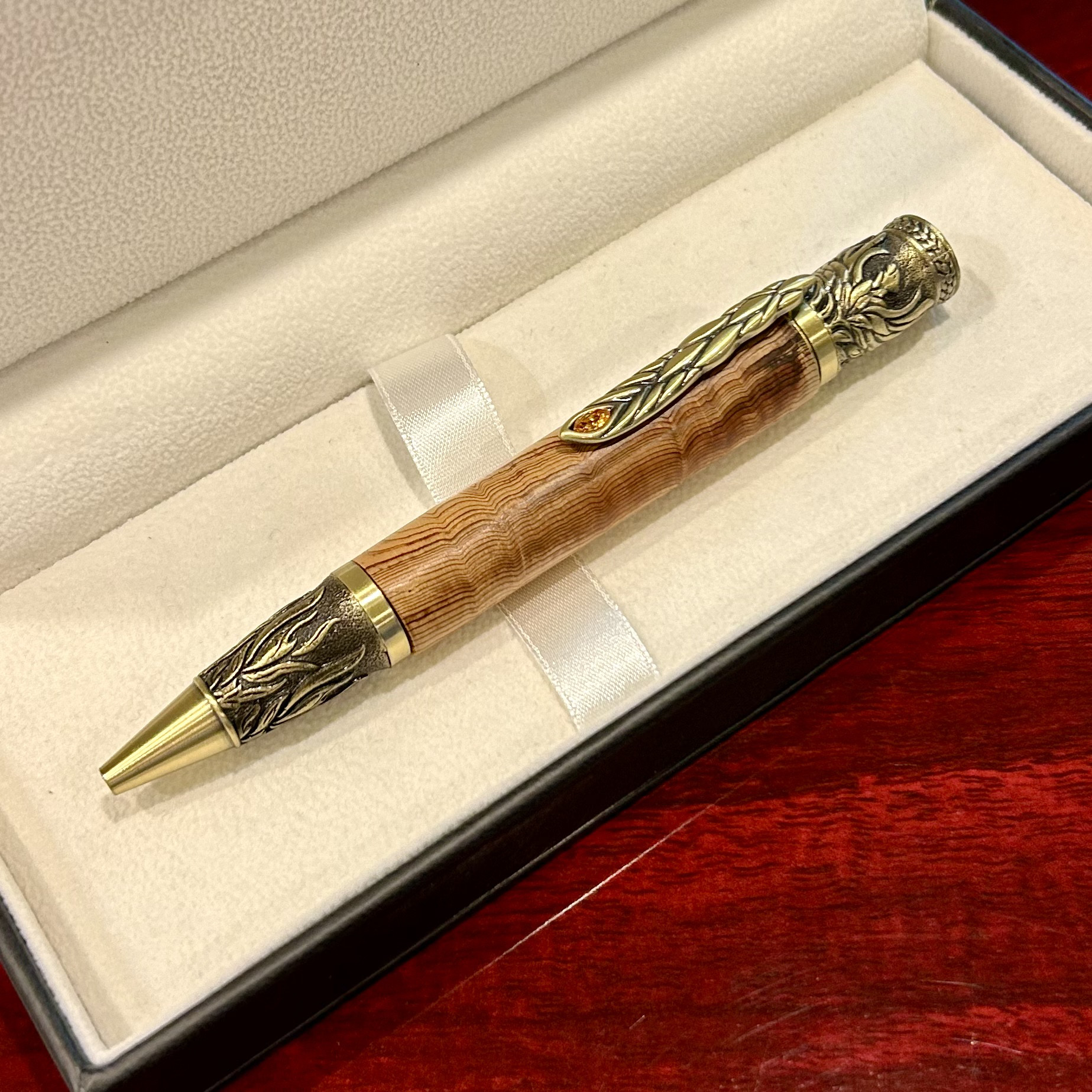 【希少杢】屋久杉のボールペン・長寿を祈る贈り物に　CNZ10-3