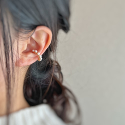 【JORIE】　Pearl line Ear cuff 6枚目の画像