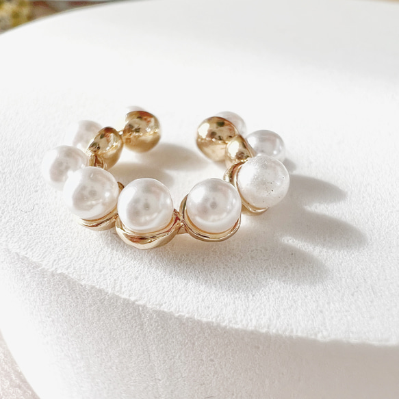 【JORIE】　Pearl line Ear cuff 5枚目の画像