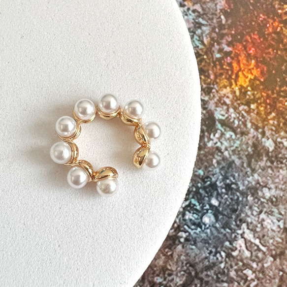 【JORIE】　Pearl line Ear cuff 1枚目の画像