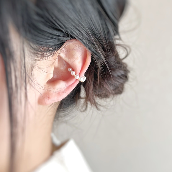 【JORIE】　Pearl line Ear cuff 2枚目の画像