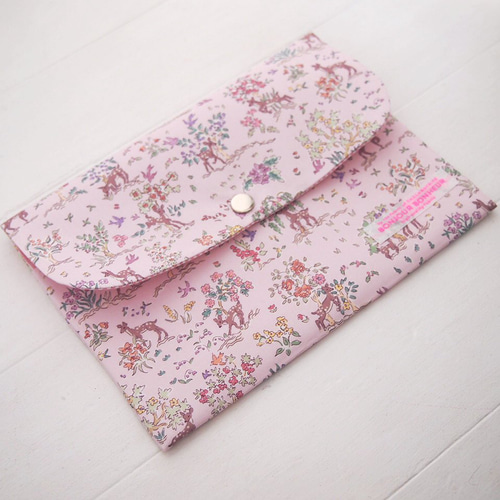 リバティ 母子手帳ケース エッタ/スウィートピンク B6サイズ マルチ