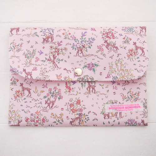 リバティ 母子手帳ケース エッタ/スウィートピンク B6サイズ マルチ