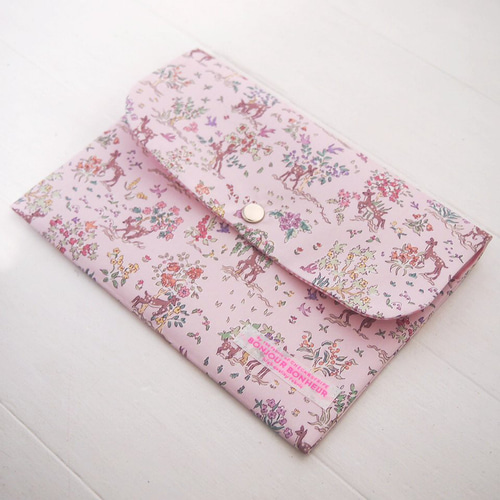 リバティ 母子手帳ケース エッタ/スウィートピンク B6サイズ マルチ