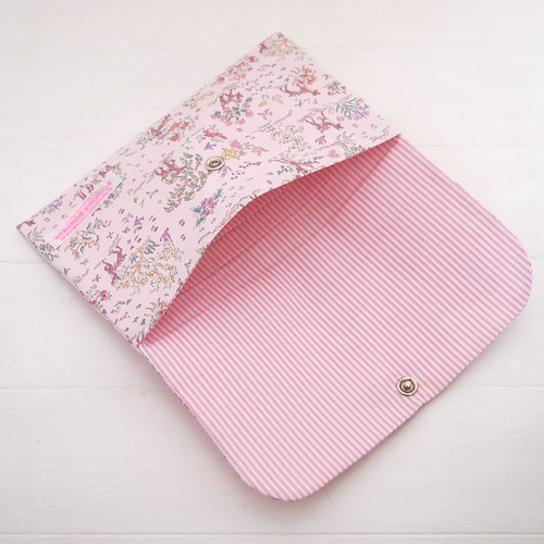 リバティ 母子手帳ケース エッタ/スウィートピンク B6サイズ マルチ