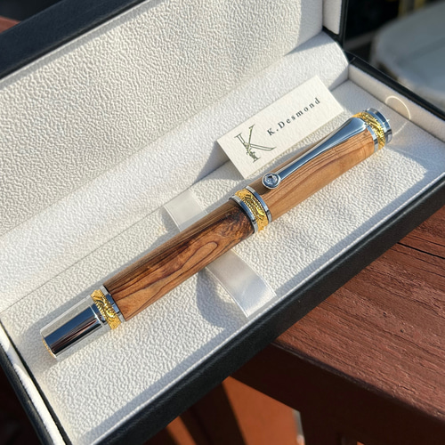 世界に1本だけ】長寿の木・屋久杉の万年筆 8-23 ペン・筆記用具 金井