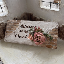 粘土のお花】オールドローズアレンジ クレイフラワー モルタル